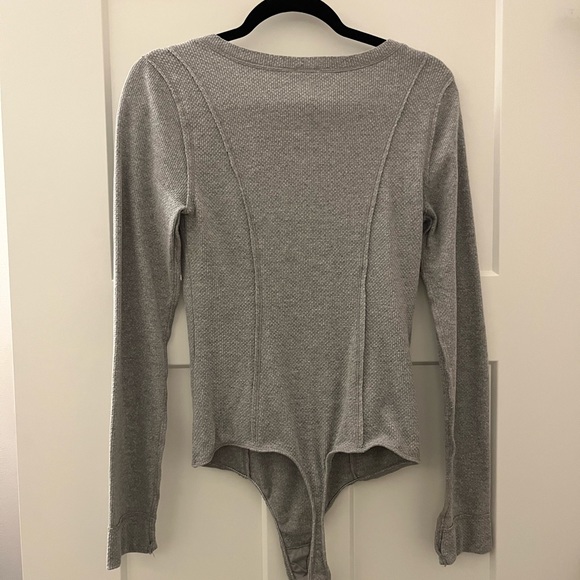 Free People Body Suit - Thong - Grey - Large - Picture 5 of 7